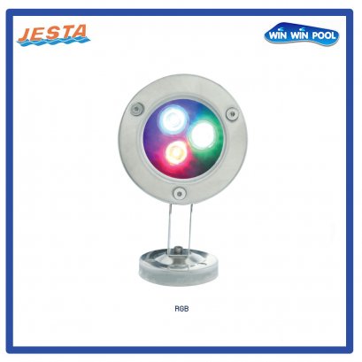 ไฟใต้น้ำ JESTA  HUW82301 LED 3w/12V แสงสี RGB