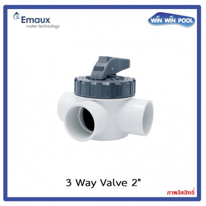 3 Way Valve 2&quot; V50-3(A), ABS &amp; PVC EMAUX