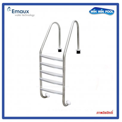 &quot;EMAUX&quot; Stainless Steel 304 Ladders c/w 5 Plastic Steps