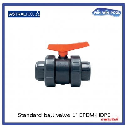 Standard ball valve 1&quot; EPDM-HDPE