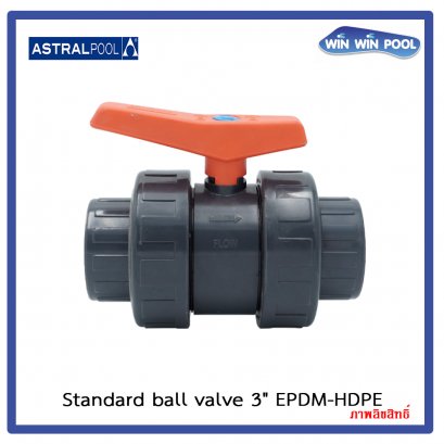 Standard ball valve 3&quot; EPDM-HDPE