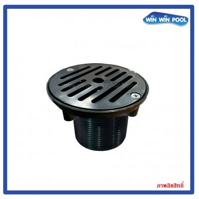 Wall Inlet VC-TH-W/TK(B) หัวจ่ายน้ำผนังสีดำ 1.5&quot;-2&quot;  มีเกลียวนอก-ใน