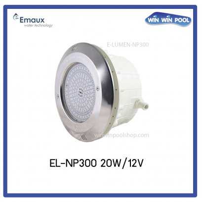 ไฟ EL-NP300 20W/12V แสงสี RGB ขอบสแตนเลส (เฉพาะไฟและเบ้า)