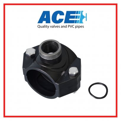 ACE  Ø50X1/2" PP Compression Fitting Clamp Saddle Type A 50X1/2