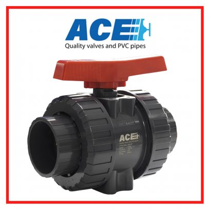 PLASTIC VALVES DN100(4&quot;) VD02 PVC TRUE UNION BALL VALVE (BRAND: ACE)