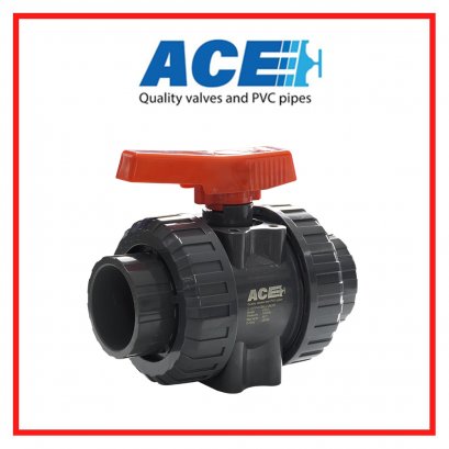 PLASTIC VALVES 65(2.1/2&quot;)   VD02 PVC TRUE UNION BALL VALVE (BRAND: ACE)