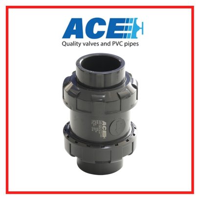 ACE SPRING CHECK VALVE DN50(2&quot;) D/UNION BALL TYPE half ball EPDM O-ring With Spring