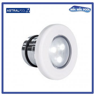 White Mini LED light w/o niche for concrete pools/ 4 W            มินิ LED แสงขาว ขนาด 63 มม. หน้ากากพลาสติก แบบสวมเบ้า ใช้ไฟ 12 VAC/ 4 วัตต์ (ไม่รวมเบ้า 06967)