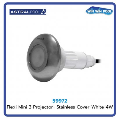 Flexi Mini 3 Projector- Stainless Cover-White-4W