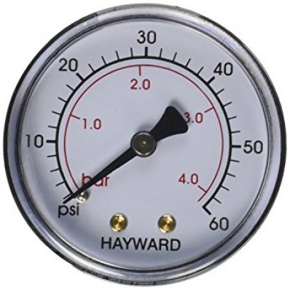 Hayward ECX27091 Back Mount Pressure Gauge Replacement for Select Hayward Filter