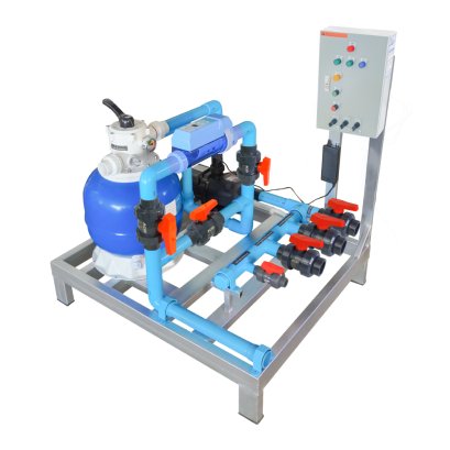 LASWIM -BLUE-02-20Q-11 อุปกรณ์ Complete Set ประกอบเสร็จพร้อมใช้งาน สำหรับสระว่ายน้ำไม่เกิน 20 คิว