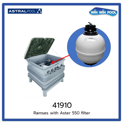 Ramses with Aster 550 filter  Sand Filter System+ pump1HP **Pre Oder 60-75 Days
