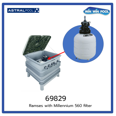 Ramses with Millennium 560 filter pump 1 HP **Pre Oder 60-75 Days