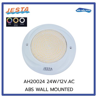 Underwater light LED AH20024  24W/12V/AC/4 M Cable with 2 Cores/ Single Color-WarmWhite,ABS WALL Mounted