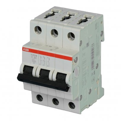 S203M-C20 เซอร์กิตเบรกเกอร์ MCB 20Amp 3Pole 10kA