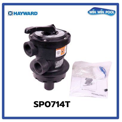 มัลติพอร์ตวาล์ว  1.5" TOP MOUNT  สำหรับกรองทราย HAYWARD รุ่น SP0714T  แถม  เกจวัดแรงดัน