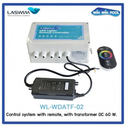 Control system with remote, with  transformer DC12V 60W   Laswim