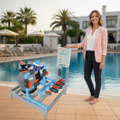 อุปกรณ์ Complete Set ประกอบเสร็จพร้อมใช้งาน สำหรับสระว่ายน้ำ 10-15 คิว