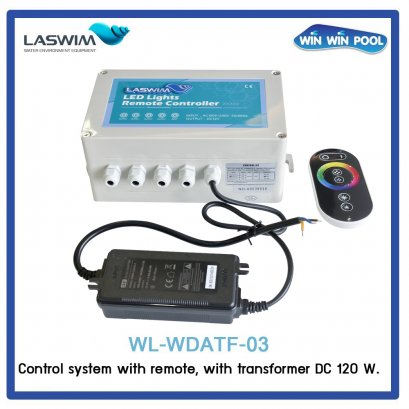 Control system with remote, with  transformer DC 12V 120W   Laswim