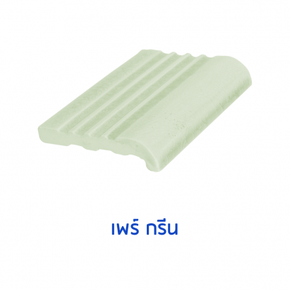 จมูกบันไดสระ สี แพร์ กรีน(Pear Grean) ขนาด 4&quot; บรรจุ 100 แผ่น/กล่อง