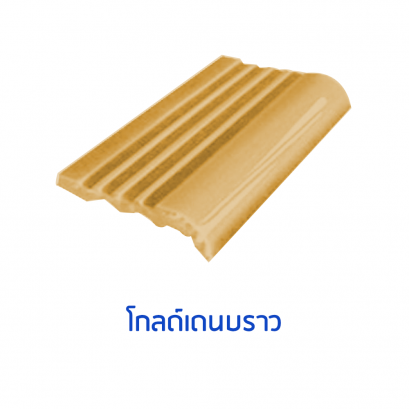 จมูกบันไดสระ สี โกลด์เดนบราว(Golden Brown) ขนาด 4&quot; บรรจุ 100 แผ่น/กล่อง