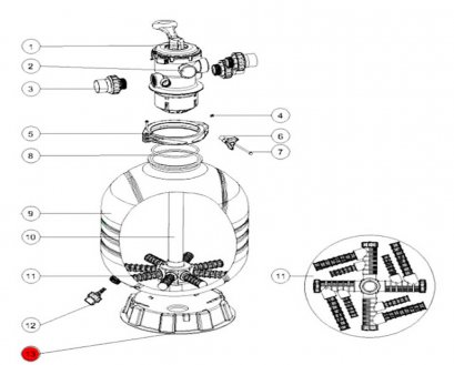 ฐานรองถังกรอง ขนาด 31-35inch Filter Base
