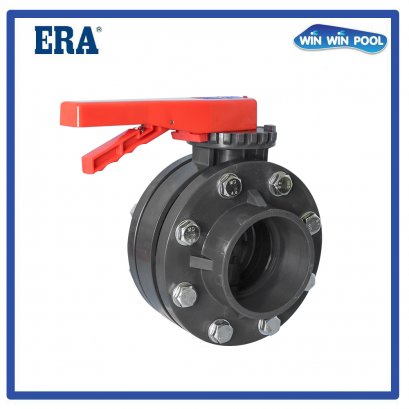 U-PVC Butterfly Valve with Flange - Bolt M16   Size 4&quot;