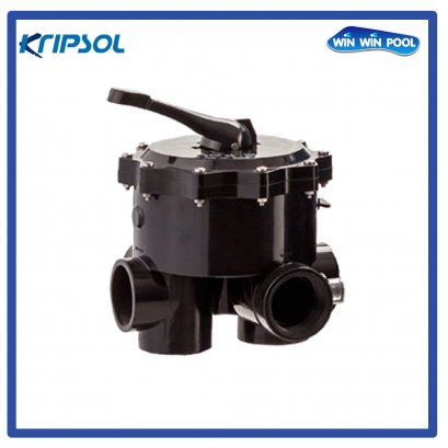 Kripsol Multiport Valve 2&quot; (Black)มัลติพอร์ทวาล์ว สีดา ขนาด 2&quot; ใช้กับถังกรองทรายรุ่น Blue Diamond AK7600(30&quot;) - AK900(36&quot;)
