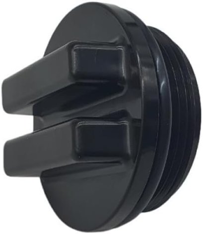 Hayward SP1022CBLK 1-1/2-Inch MIP Black Concrete Pool Drain Plug with O-Ring