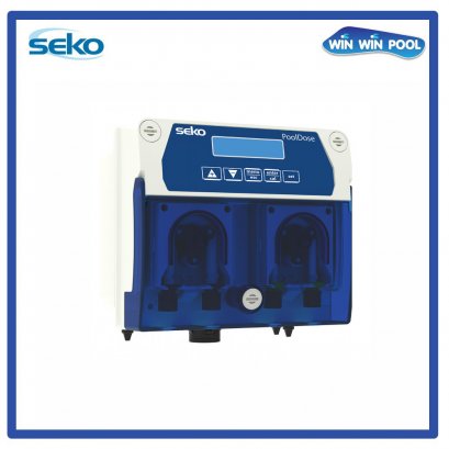 ชุดวัดและควบคุมค่า pH ในสระว่ายน้ำอัตโนมัติพร้อมปั๊มจ่ายสารเคมีในตัว pH Controller and Dosing /Pool Dose SEKO