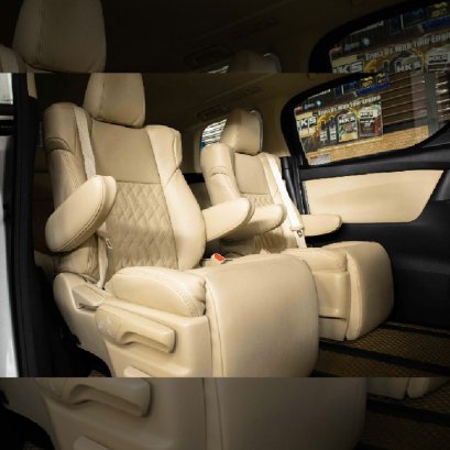 หุ้มเบาะหนังไมโครไฟเบอร์ สำหรับรถยนต์ ALPHARD/VELLFIRE 30 เกรด NAPPA เบาะหนังอัลพาร์ด เบาะหนัง ALPHARD เบาะ VELLFIRE