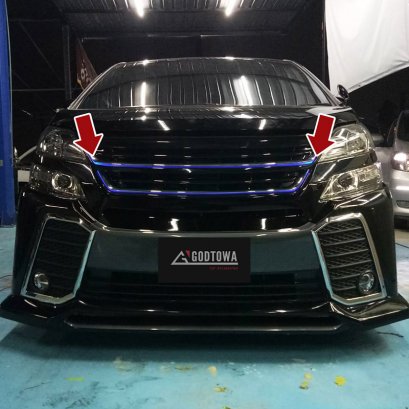 กระจังหน้าแต่ง GODZILLA กระจังหน้าเวลไฟร์ กระจังหน้า ของแต่งเวลไฟร์ กระจังVELLFIRE