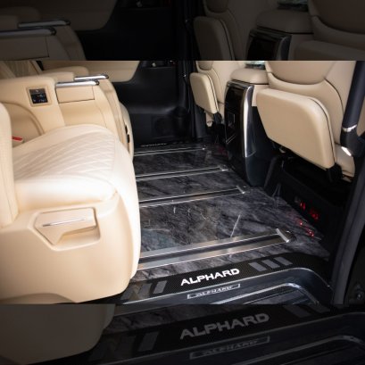 Marble Laminate FLOOR MAT พื้นลามิเนตลายหินอ่อน สำหรับรถอัลพาร์ด เวลไฟร์ ALPHARD VELLFIRE 30 รุ่นปี 2015-2021