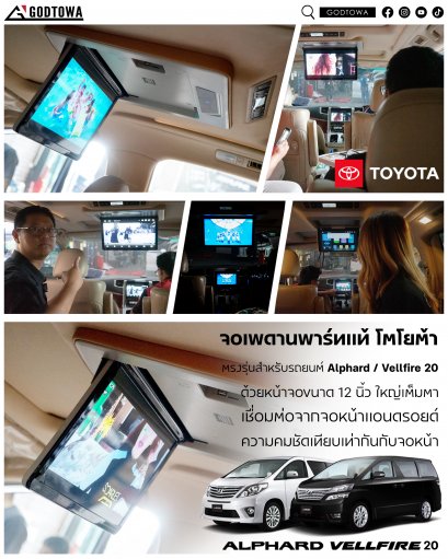 จอเพดาน Decar สำหรับ Hyundai staria จอเพดานฮุนได จอDECAR จอเพดานฮุนได(copy)
