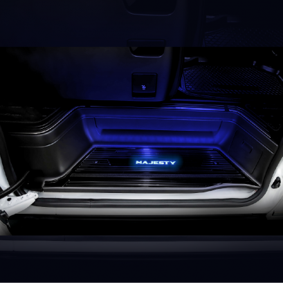 สคัพเพลท โตโยต้า มาเจสตี้ กาบบันได สคัพเพลท MAJESTY BLACK CHROME รมดำ