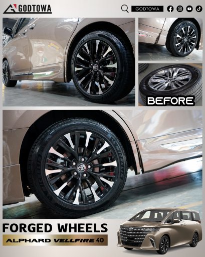 FORGED WHEELS แมกซ์ ALPHARD VELLFIRE FORGED TECHNOLOGY ล้อ สำหรับ ALPHARD VELLFIRE 40 18 - 20 นิ้ว