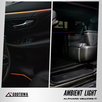 AMBIENT LIGHT สำหรับ ALPHARD40 VELLFIRE40 ไฟแอมเบี้ยนไลท์ติดในห้องโดยสาร สำหรับ อัลพาร์ด40 เวลไฟร์40