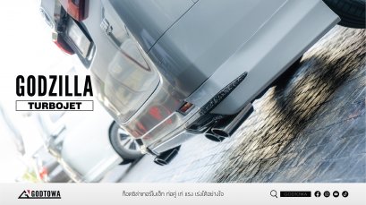 ท่อแต่ง GODZILLA TURBOJET ท่อคู่ สำหรับรถยนต์ ALPHARD 30 รุ่นปี 2015-2022