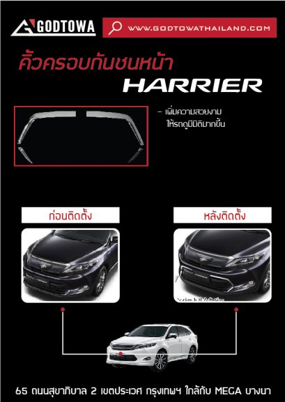 คิ้วครอบกันชนหน้า HARRIER