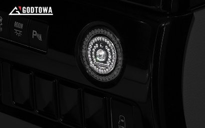 CRYSTAL PUSH STARTER BUTTON CHROME COVER ปุ่มสตาร์ทเพชร แบรนด์แท้ Silk Blaze ของนำเข้าแบรนด์แท้จากญี่ปุ่น สำหรับรถยนต์ Alphard / Vellfire 20 รุ่นปี 2008-2014 , Alphard / Vellfire 30 รุ่นปี 2015-2021