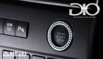 CRYSTAL STARTER RING สำหรับรถยนต์ ALPHARD VELLFIRE 20 รุ่นปี 2008-2014 , ALPHARD VELLFIRE 30 รุ่นปี 2015-2021 ครอบปุ่มสตาร์ทเพชร ปุ่มสตาร์ท ของแต่ง Alphard Vellfire