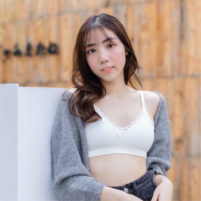 Cherilon Beauty Bra บราเชอรีล่อน บราเล็ต Brallete บราลูกไม้ บราทอไร้ตะเข็บ บราลูกไม้ไร้โครง บราไร้โครงไร้ตะเข็บ