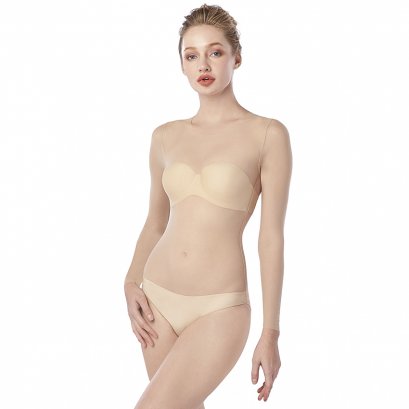 บอดี้สูทซีทรู - แขนยาว สีเนื้อ รหัส BSFC08