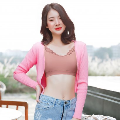 Cherilon Breezy Bra บราไร้ตะเข็บตกแต่งลูกไม้