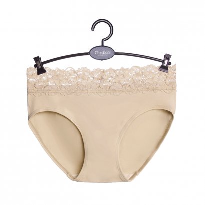 กางเกงในไร้ตะเข็บประดับลูกไม้ กางเกงในลูกไม้