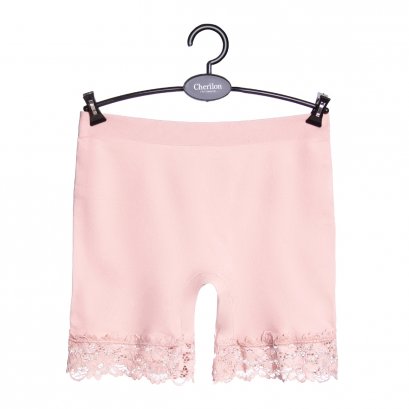 กางเกงกันโป๊ไร้ตะเข็บประดับลูกไม้