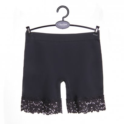 กางเกงกันโป๊ไร้ตะเข็บประดับลูกไม้