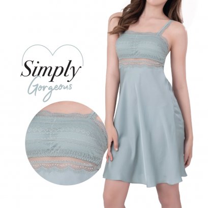 เดรสสั้นสายเดี่ยว FHGPS3