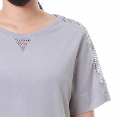 Sporty Net เสื้อยืดคอกลมแขนสั้นสีเทา รหัส LNTS28