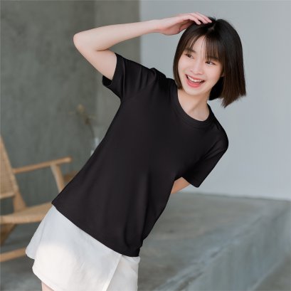 เสื้อยืดคอกลมหลากสี เสื้อยืดคอตตอน เสื้อยืด Cotton เสื้อยืดผ้าฝ้าย เสื้อยืดเนื้อผ้าฝ้าย เสื้อยืดสีพาสเทล